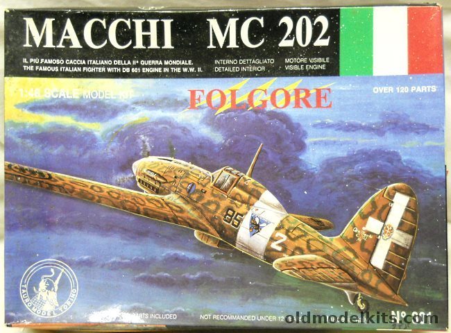 Tauro Model 1/48 Macchi MC-202 Folgore, 301 plastic model kit